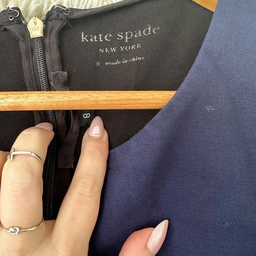 Kate Spade Colorblock A-line Ponte Dress